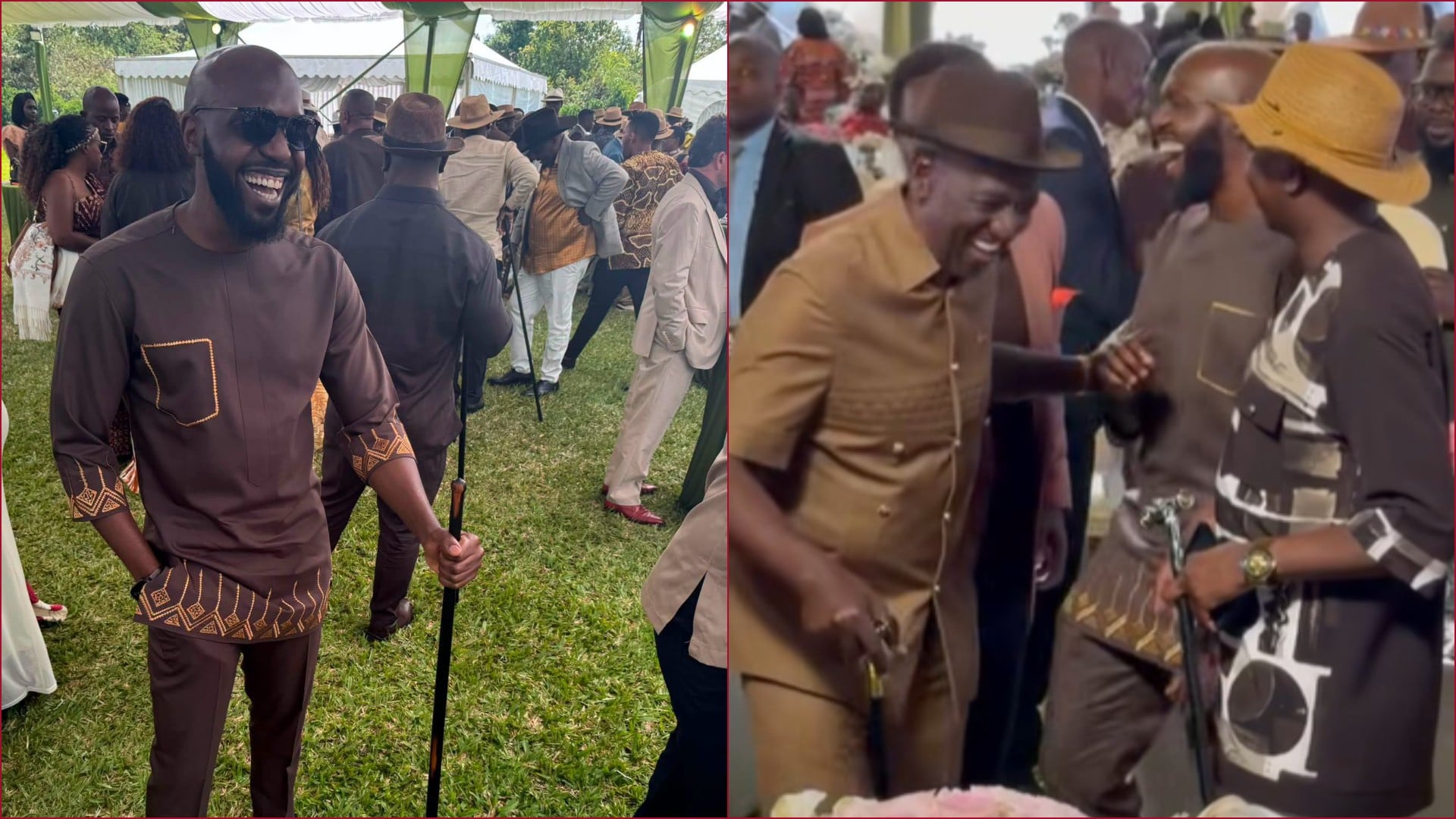 CNM journalist Larry Madowo was among the guests at the engagement ceremony of Charlene Ruto.